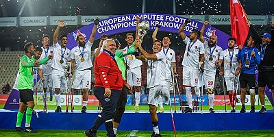 Ampute Futbol Milli Takımı üst üste ikinci kez Avrupa Şampiyonu..
