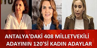 ANTALYA'DA 120 KADIN MİLLETVEKİLİ ADAYI VAR..
