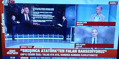 HAYRET ; CHP’Lİ ÖZGÜR ÖZEL BİR TV.PROĞRAMINDA İTİRAFLARDA BULUNDU !..