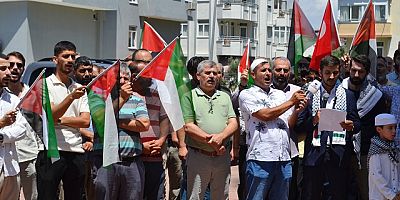 Antalya/Manavgat Kuds Platformun'dan Filistin'e  destek mitingi..